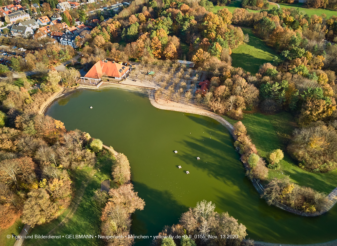 13.11.2020 - der Ostpark mit See und Biergarten in Neuperlach